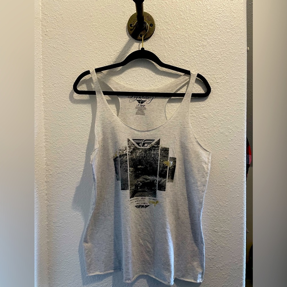 Fly racing cotton tank